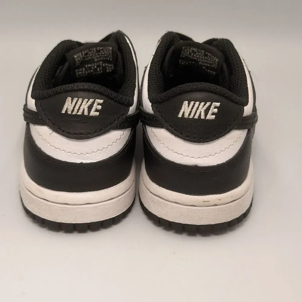 Nike Dunk Low Panda Black White Toddler Size 8C CW1589-100 Kids Sneakers